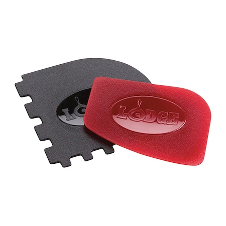 Lodge Lodge Black/Red Polycarbonate Scraper Combo Set, PK2 SCRAPERCOMBO